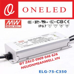 Bộ Nguồn Meanwell ELG-75-C350 Bộ Nguồn Meanwell ELG-75-C350