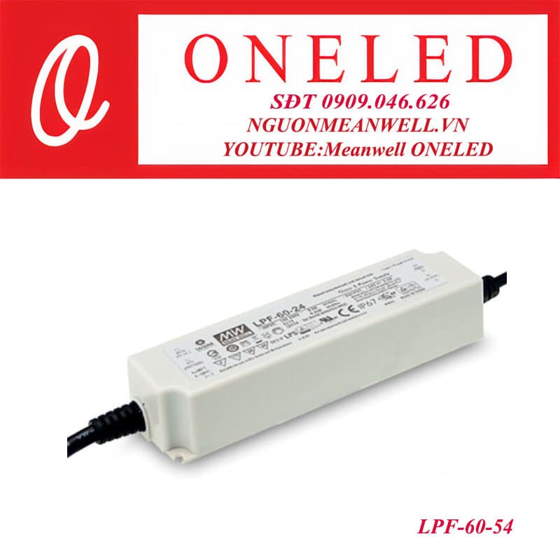 thumbnail image 2 of Mean Well LPF-60-54 LED Driver – 60.48W AC/DC Constant Current/Voltage, 54V 2 of 2